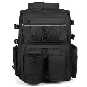 Fishing Tackle Backpack With Rod Holders, Large 40L Fishing Backpack for Camping, Hiking Fishing Tackle Backpack With Rod Holders, Large 40L Fishing Backpack for Camping, Hiking