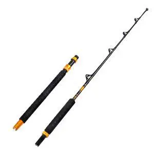 Bent Butt Fishing Rod 2-Piece Saltwater Offshore Trolling Rod Big Game Roller Rod Conventional Boat Fishing Pole Bent Butt Fishing Rod 2-Piece Saltwater Offshore Trolling Rod Big Game Roller Rod Conventional Boat Fishing Pole