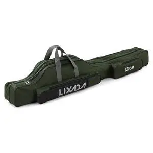 Fishing Rod Case, Portable Folding Fishing Rod Case Fishing Pole Reel Storage Bag Fishing Gears Organizer Fishing Rod Case, Portable Folding Fishing Rod Case Fishing Pole Reel Storage Bag Fishing Gears Organizer