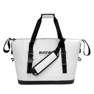 Fish Cooler Bag 24Qt Seamless Insulation Kill Bag, Keeps Ice Cold Up to 36 Hours, Foldable & Waterproof with Rod Attachment Straps & Gear Loops, White Fish Cooler Bag 24Qt Seamless Insulation Kill Bag, Keeps Ice Cold Up to 36 Hours, Foldable & Waterproof with Rod Attachment Straps & Gear Loops, White