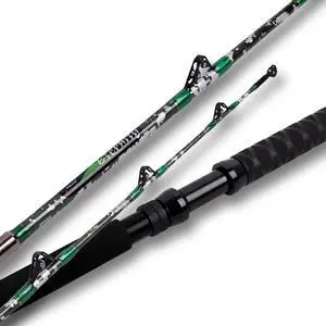 2-Piece Trolling Fishing Rod, Saltwater Roller Rod, Portable Big Game Rod(56/6/7) 2-Piece Trolling Fishing Rod, Saltwater Roller Rod, Portable Big Game Rod(56/6/7)