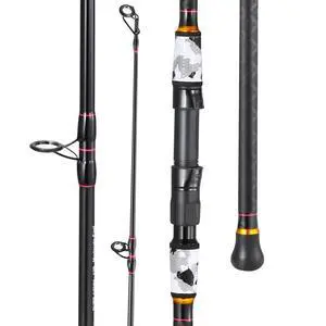 Surf Fishing Rod Portable Travel MH/H Surf Spinning Rod 4 Piece Carbon Fiber Saltwater Fishing Rod 10'/11'/12'/15' Surf Fishing Rod Portable Travel MH/H Surf Spinning Rod 4 Piece Carbon Fiber Saltwater Fishing Rod 10'/11'/12'/15'