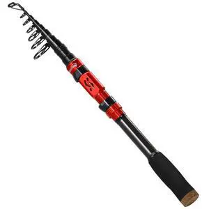 Portable Telescopic Fishing Rod with Carbon Fiber Material and Precision Carved Reel Seat - Suitable for Saltwater and Freshwater Fishing Portable Telescopic Fishing Rod with Carbon Fiber Material and Precision Carved Reel Seat - Suitable for Saltwater and Freshwater Fishing