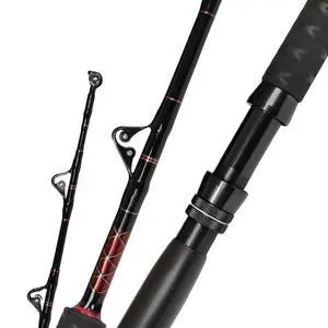 Saltwater Fishing Trolling Rod 1-Piece Heavy Duty Roller Rod Big Game Conventional Boat Fishing Pole with Roller Guides (50-80lb/80-120lb/120-200lb) Saltwater Fishing Trolling Rod 1-Piece Heavy Duty Roller Rod Big Game Conventional Boat Fishing Pole with Roller Guides (50-80lb/80-120lb/120-200lb)