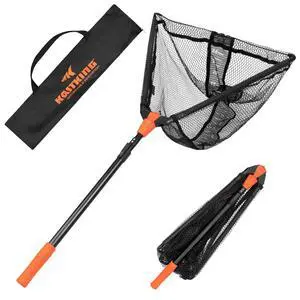 Pontus Fishing Net, Foldable & Lightweight Landing Net with Built in Length Scale, Strength Aluminum Handle, Fishing Gear and Gift for Men Pontus Fishing Net, Foldable & Lightweight Landing Net with Built in Length Scale, Strength Aluminum Handle, Fishing Gear and Gift for Men