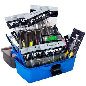 Fishing Tackle Box with Tackle Included Lures, Hooks, Weights, 3-Layer Freshwater Fishing Tackle Kit for Bass Fishing Gear and Equipment, Gift for Fishingman gift choice for Fathers Day Fishing Tackle Box with Tackle Included Lures, Hooks, Weights, 3-Layer Freshwater Fishing Tackle Kit for Bass Fishing Gear and Equipment, Gift for Fishingman gift choice for Fathers Day