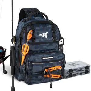 BaitSpace Fishing Sling Bag, Fishing Backpack with Rod & Beverage Holder, Tackle Bag for Fishing Gear BaitSpace Fishing Sling Bag, Fishing Backpack with Rod & Beverage Holder, Tackle Bag for Fishing Gear