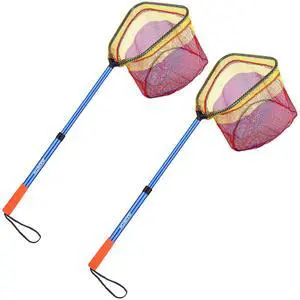Kids Fishing Net, Telescopic Lightweight Landing Net with Aluminum Pole Handle and Nylon Mesh, Catch and Release Butterfly Net for Kids Youth Outdoor Kids Fishing Net, Telescopic Lightweight Landing Net with Aluminum Pole Handle and Nylon Mesh, Catch and Release Butterfly Net for Kids Youth Outdoor