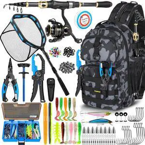 Fishing Backpack with Fishing Floating Net, Fishing Gear, Tackle Boxes,Waterproof Fishing Tackle Bag, Fishing Gifts for Men Fishing Backpack with Fishing Floating Net, Fishing Gear, Tackle Boxes,Waterproof Fishing Tackle Bag, Fishing Gifts for Men