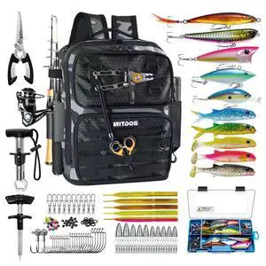 Fishing Backpack with Tackle Boxes and Rod Holders, Fishing Bag with Fishing Lure Kit Water-resistant Sling Tackle Bag Store Gear and Equipment, Bait Gifts for Men Woman Anglers-Grey Backpack Fishing Backpack with Tackle Boxes and Rod Holders, Fishing Bag with Fishing Lure Kit Water-resistant Sling Tackle Bag Store Gear and Equipment, Bait Gifts for Men Woman Anglers-Grey Backpack