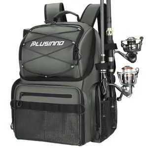 Cooler Fishing Backpack with Rod Holders 45L Large Water-resistant Fishing Tackle bag Store Fishing Gear Fishing Gifts for Men Father Cooler Fishing Backpack with Rod Holders 45L Large Water-resistant Fishing Tackle bag Store Fishing Gear Fishing Gifts for Men Father