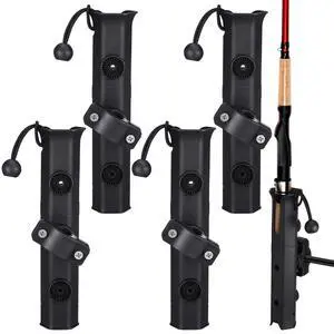 Fishing Rod Holder for Bike Rack Pole Mount Rotatable Fishing Chair Pole Holders with Clamp for Boat Bicycle Motorcycle Kayak Cart Fishing Rod Holder for Bike Rack Pole Mount Rotatable Fishing Chair Pole Holders with Clamp for Boat Bicycle Motorcycle Kayak Cart