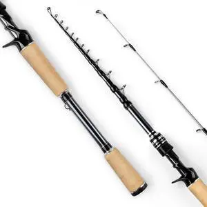 Megatron Titanium Telescopic Casting & Spinning Fishing Rods, IM7 Graphite Travel Rod with Titanium Solid Tip, Power Transition System, for Freshwater and Inshore Fishing Megatron Titanium Telescopic Casting & Spinning Fishing Rods, IM7 Graphite Travel Rod with Titanium Solid Tip, Power Transition System, for Freshwater and Inshore Fishing
