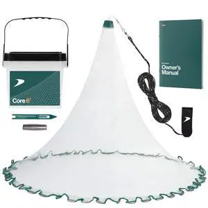 American Pro Cast Net - 4ft/6ft/8ft/10ft/12ft - 3/8" Mesh - Real Lead 1-lbs/ft Double Line - 2024 Upgraded & Optimized - Old Salt Premium Cast Nets for Fishing - E-Book & Utility Box Included American Pro Cast Net - 4ft/6ft/8ft/10ft/12ft - 3/8" Mesh - Real Lead 1-lbs/ft Double Line - 2024 Upgraded & Optimized - Old Salt Premium Cast Nets for Fishing - E-Book & Utility Box Included