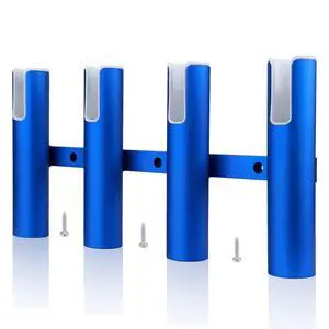 Aluminium Wall-Mounted Fishing Rod Holder for Boat, Garage & Marine - Holds Rods & Poles Aluminium Wall-Mounted Fishing Rod Holder for Boat, Garage & Marine - Holds Rods & Poles
