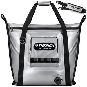 Insulated Fish Cooler Bag, 25x17.5in Portable Soft Cooler Bag for Caught Fish, Travel, Beach, Camping, Picnic, Lunch, Fishing, 24HR Cold Retention Insulated Fish Cooler Bag, 25x17.5in Portable Soft Cooler Bag for Caught Fish, Travel, Beach, Camping, Picnic, Lunch, Fishing, 24HR Cold Retention