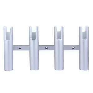 Aluminium Wall-Mounted Fishing Rod Holder for Boat, Garage & Marine - Holds Rods & Poles Aluminium Wall-Mounted Fishing Rod Holder for Boat, Garage & Marine - Holds Rods & Poles