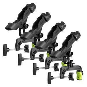Fishing Rod Holders for Boat, Upgraded Fishing Pole Holders with Enlarge Clamp for Most Rod, Adjustable Fishing Rod Rack Fit Round/Square Tubes Fishing Rod Holders for Boat, Upgraded Fishing Pole Holders with Enlarge Clamp for Most Rod, Adjustable Fishing Rod Rack Fit Round/Square Tubes