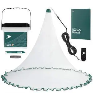 American Pro Cast Net - 4ft/6ft/8ft/10ft/12ft - 3/8" Mesh - Real Lead 1-lbs/ft Double Line - 2024 Upgraded & Optimized - Old Salt Premium Cast Nets for Fishing - E-Book & Utility Box Included American Pro Cast Net - 4ft/6ft/8ft/10ft/12ft - 3/8" Mesh - Real Lead 1-lbs/ft Double Line - 2024 Upgraded & Optimized - Old Salt Premium Cast Nets for Fishing - E-Book & Utility Box Included