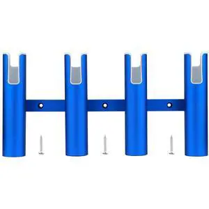 Aluminium Wall-Mounted Fishing Rod Holder for Boat, Garage & Marine - Holds Rods & Poles Aluminium Wall-Mounted Fishing Rod Holder for Boat, Garage & Marine - Holds Rods & Poles