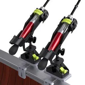 Combo Mount Fishing Rod Holders - 360 Degree Adjustable Boat Rod Rack Combo Mount Fishing Rod Holders - 360 Degree Adjustable Boat Rod Rack