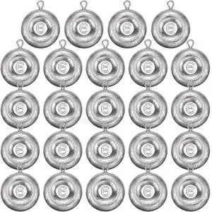 24 Pieces Fishing Disc Sinkers Weights Disc Sinker Fishing Sinkers Weights for Saltwater Catfishing Trolling Surf Tackle 24 Pieces Fishing Disc Sinkers Weights Disc Sinker Fishing Sinkers Weights for Saltwater Catfishing Trolling Surf Tackle