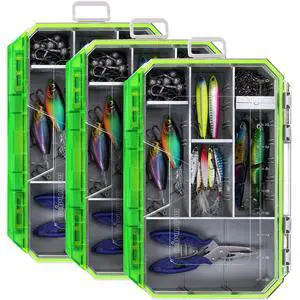 Fishing Tackle Box, Waterproof 3600 and 3700 Tackle Trays, Plastic Tackle Box Organizer with Removable Dividers, Storage Lure Box and Terminal Tackle Storage Fishing Tackle Box, Waterproof 3600 and 3700 Tackle Trays, Plastic Tackle Box Organizer with Removable Dividers, Storage Lure Box and Terminal Tackle Storage