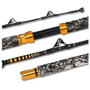 1-Piece Saltwater Offshore Trolling Rod 6-Feet Big Game Rod Conventional Boat Fishing Pole 1-Piece Saltwater Offshore Trolling Rod 6-Feet Big Game Rod Conventional Boat Fishing Pole