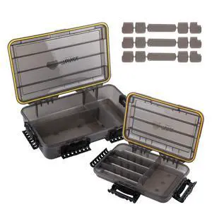 Fishing Tackle Box, Waterproof Tray for Jigs Lures, Thicker Floating Tackle Utility Box with Adjustable Dividers, 3600/3700/Large 3700 Size Fishing Tackle Box, Waterproof Tray for Jigs Lures, Thicker Floating Tackle Utility Box with Adjustable Dividers, 3600/3700/Large 3700 Size