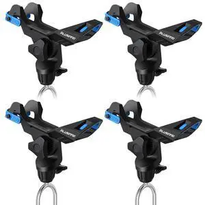 1/2/4 Pack Fishing Rod Holder for Ground, Upgraded Rod Holders for Bank Fishing, 360 Degree Adjustable Fishing Rod Holder Equipment, Fishing Gear, Fishing Gifts for Men 1/2/4 Pack Fishing Rod Holder for Ground, Upgraded Rod Holders for Bank Fishing, 360 Degree Adjustable Fishing Rod Holder Equipment, Fishing Gear, Fishing Gifts for Men