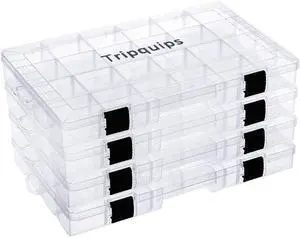 3600 Tackle Trays, Plastic Storage Organizer Box with Removable Dividers - Tackle Boxes - Fishing Tackle Storage - 3700 Tackle Trays - 2 Packs/4 Packs Box Organizer 3600 Tackle Trays, Plastic Storage Organizer Box with Removable Dividers - Tackle Boxes - Fishing Tackle Storage - 3700 Tackle Trays - 2 Packs/4 Packs Box Organizer