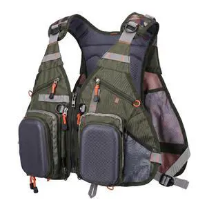 Fishing Vest Backpack for Men and Women Army Green | Breathable Mesh, Multiple pockets, Adjustable Size, Lightweight, Pack for Outdoor Trout Bass Fishing Fishing Vest Backpack for Men and Women Army Green | Breathable Mesh, Multiple pockets, Adjustable Size, Lightweight, Pack for Outdoor Trout Bass Fishing