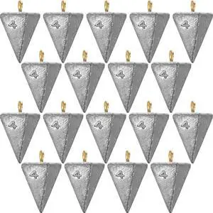 18 Pieces Pyramid Sinkers Fishing Weights Triangle Fishing Sinkers Rig Pyramid Sinker for Ocean Saltwater Surf Bass Casting Gear Tackle 18 Pieces Pyramid Sinkers Fishing Weights Triangle Fishing Sinkers Rig Pyramid Sinker for Ocean Saltwater Surf Bass Casting Gear Tackle