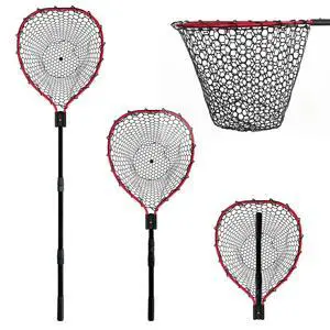 Telescoping Metal Lock Fishing Net with Handle Red Green 64" 52" Rubber Fish Net - Adjustable Length Lightweight Foldable Large Big Collapsible Extendable Fishing Net Telescoping Metal Lock Fishing Net with Handle Red Green 64" 52" Rubber Fish Net - Adjustable Length Lightweight Foldable Large Big Collapsible Extendable Fishing Net