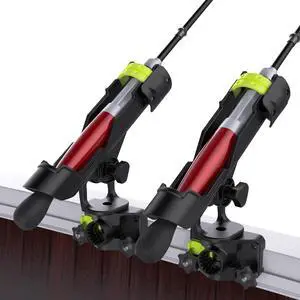 Combo Mount Fishing Rod Holders - 360 Degree Adjustable Boat Rod Rack Combo Mount Fishing Rod Holders - 360 Degree Adjustable Boat Rod Rack