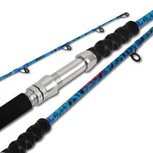 2-Piece Boat Conventional Fishing Rod Portable Spinning/Casting Rod Carbon Fishing Pole 2-Piece Boat Conventional Fishing Rod Portable Spinning/Casting Rod Carbon Fishing Pole