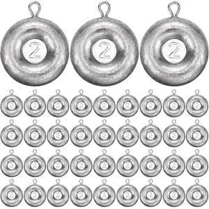 36 Pieces Fishing Disc Sinkers Weights Disc Sinker Fishing Sinkers Weights for Saltwater Catfishing Trolling Surf Tackle 36 Pieces Fishing Disc Sinkers Weights Disc Sinker Fishing Sinkers Weights for Saltwater Catfishing Trolling Surf Tackle