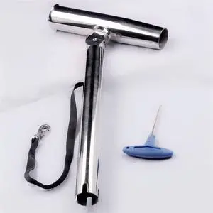 Outrigger Fishing Rod Holders, 2Pcs Stainless Steel Outrigger Rod Holders Adjustable Pole Holder with Safety Strap & Quick-Release Clip for Pontoon Boats, Yachts, Fishing Outrigger Fishing Rod Holders, 2Pcs Stainless Steel Outrigger Rod Holders Adjustable Pole Holder with Safety Strap & Quick-Release Clip for Pontoon Boats, Yachts, Fishing
