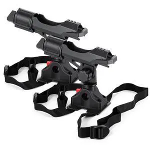 Fishing Boat Rods Holder with Mount Bracket - 360 Degree Adjustable for Fishing Pole Rods - Ideal for Boats and Kayaks, 2 Pack Fishing Boat Rods Holder with Mount Bracket - 360 Degree Adjustable for Fishing Pole Rods - Ideal for Boats and Kayaks, 2 Pack