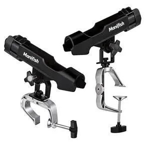 2 Pack Fishing Rod Holders for Kayak & Boat, 360° Swivel Clamp Rod Holder with Enlarged Base, Fits Round Square Tubes, Jon Boat, Canoe, Fishing Accessories 2 Pack Fishing Rod Holders for Kayak & Boat, 360° Swivel Clamp Rod Holder with Enlarged Base, Fits Round Square Tubes, Jon Boat, Canoe, Fishing Accessories