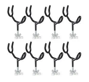 Fishing Rod Holders for Boat 8Pcs of 20 Degree 4 Inch | Sure Grip Steel Rod Boat Holder Fishing Rod Holder with Mounting Base Boat Rod Holders for Fishing Fishing Rod Holders for Boat 8Pcs of 20 Degree 4 Inch | Sure Grip Steel Rod Boat Holder Fishing Rod Holder with Mounting Base Boat Rod Holders for Fishing