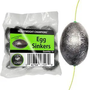 Egg Lead Sinker Weights with Line-Protecting Inserts to Guard Against Damage (1-8oz) Egg Lead Sinker Weights with Line-Protecting Inserts to Guard Against Damage (1-8oz)
