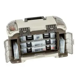 Elite Series Ultimate Angled Tackle System, Graphite & Sandstone, Includes 6 StowAway Utility Boxes, Premium Tackle Storage for Fishing Gear and Accessories, Waterproof Case Elite Series Ultimate Angled Tackle System, Graphite & Sandstone, Includes 6 StowAway Utility Boxes, Premium Tackle Storage for Fishing Gear and Accessories, Waterproof Case