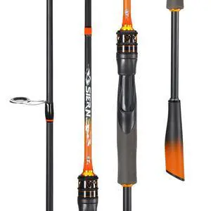 IM6 Graphite Fishing Rod 2-Piece Casting & Spinning Rod, Stainless Steel Guides with Zirconium Rings, EVA & SuperPolymer Split Handle,Hook Keeper for Bass Walleye Pike IM6 Graphite Fishing Rod 2-Piece Casting & Spinning Rod, Stainless Steel Guides with Zirconium Rings, EVA & SuperPolymer Split Handle,Hook Keeper for Bass Walleye Pike