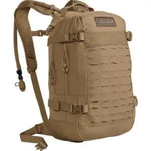 H.A.W.G. Tactical Hydration Backpack with 100oz/3L Mil Spec Crux Reservoir Bladder - MOLLE, Coyote H.A.W.G. Tactical Hydration Backpack with 100oz/3L Mil Spec Crux Reservoir Bladder - MOLLE, Coyote