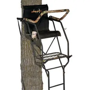 The Stronghold 1.5 Deer Hunting Ladderstand, 21 Foot 1 Person Climbing Tree Stand with Lumbar Seat and Expanded D-Force Metal Platform The Stronghold 1.5 Deer Hunting Ladderstand, 21 Foot 1 Person Climbing Tree Stand with Lumbar Seat and Expanded D-Force Metal Platform