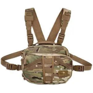 Gear Multi Pack - Versatile Chest Rig for Fishing and Hunting with Stretch Pockets and Accessory Attachments, Multicam Gear Multi Pack - Versatile Chest Rig for Fishing and Hunting with Stretch Pockets and Accessory Attachments, Multicam