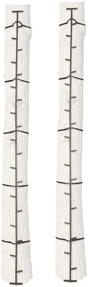 Big Game Outside Outdoor Quick Stick Heavy Duty Portable Steel Ladder Safe Tree Climbing System Hunting Accessory, 20 Feet Tall (2 Pack) Big Game Outside Outdoor Quick Stick Heavy Duty Portable Steel Ladder Safe Tree Climbing System Hunting Accessory, 20 Feet Tall (2 Pack)