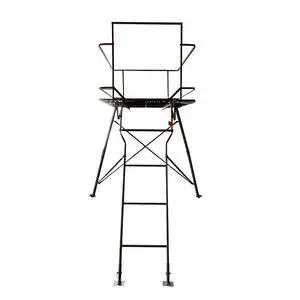 6 Foot Tripod Hunting Tower Blind, 2-Person Stand Elevated, 4' x 4' Platform for Deer Hunting, Antelope and Elk, Camouflage 6 Foot Tripod Hunting Tower Blind, 2-Person Stand Elevated, 4' x 4' Platform for Deer Hunting, Antelope and Elk, Camouflage