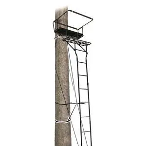 15 Double Shot Two-Person Ladder Tree Stand with Grip Jaw System; Portable, Hunting Deer Season 15 Double Shot Two-Person Ladder Tree Stand with Grip Jaw System; Portable, Hunting Deer Season